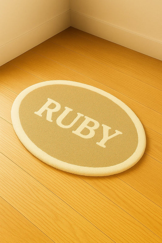 Custom Baby Name Rug